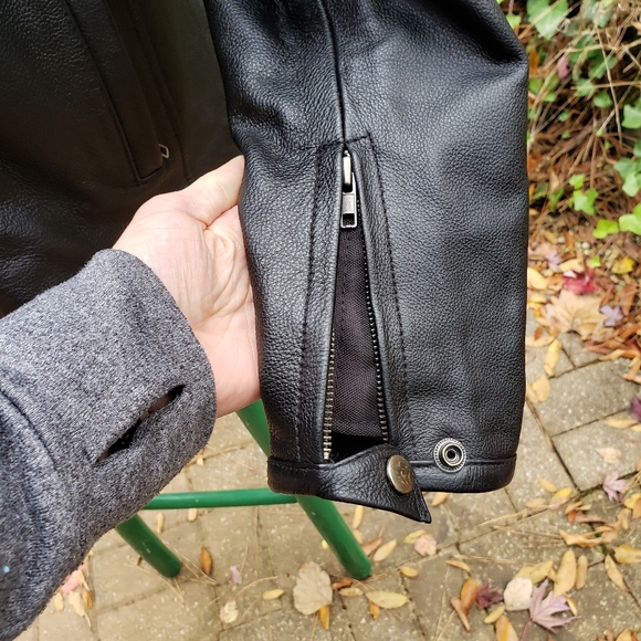 First Classics Leather Motorcycle Jacket - Mens Medium - Picture 8 of 13